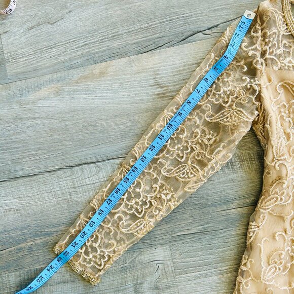 Vintage Alfred Bosand Evening Gown (size M) - Picture 7 of 13